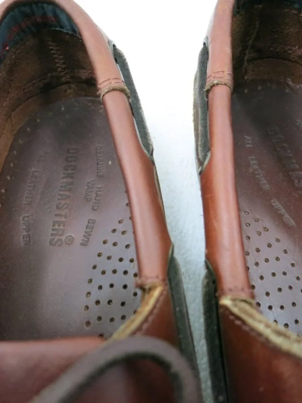 Dockmasters Oil Tanned Leather Boat Deck Shoes Men's Casual Footwear Sz 8 W